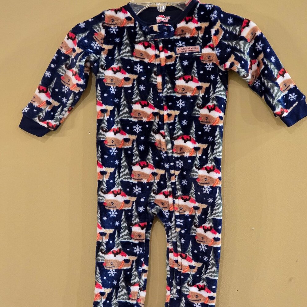 Vineyard Vines Holiday One-Piece Pajamas for Baby - NWT 6-12 months